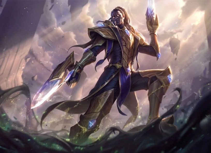 Victorious Lucian Skin with Advanced, High-Tech Weaponry