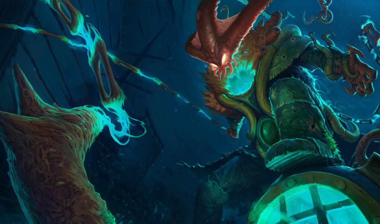 Deep Terror with an Aquatic Themed Appearance for Thresh