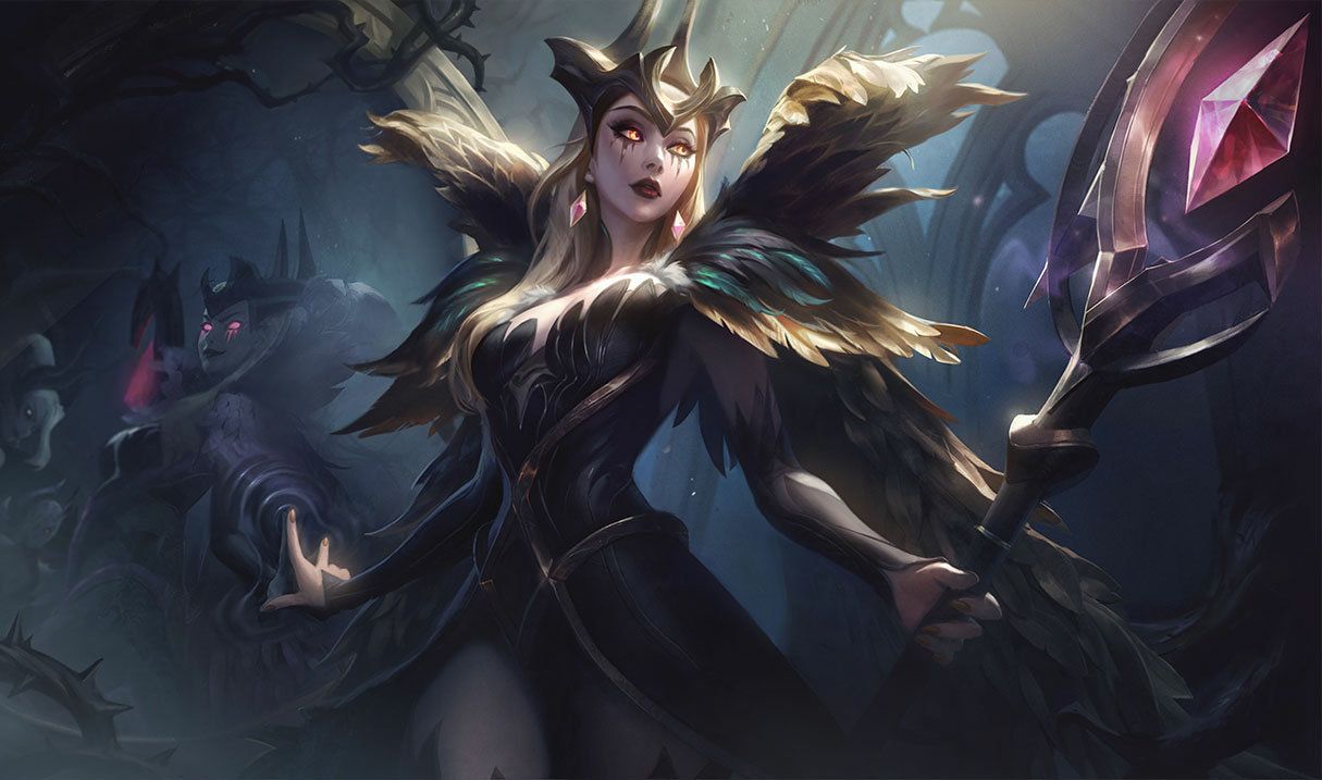 Coven Leblanc in Black and White Feather Outfit