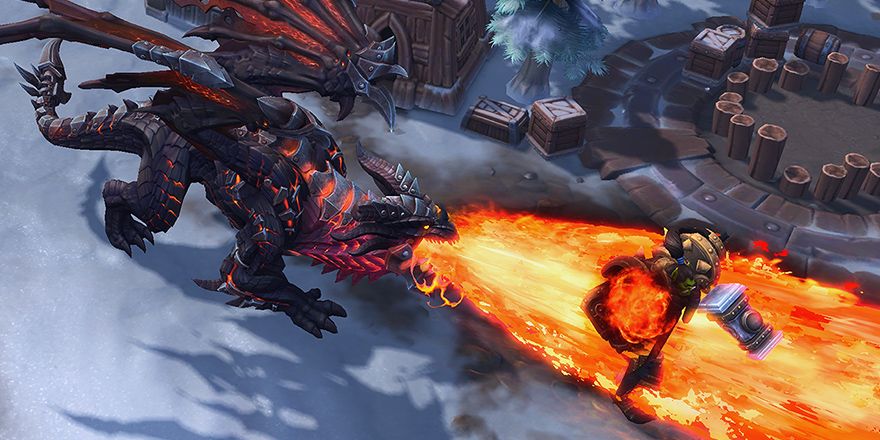 Heroes of the Storm Dragon Breathing Fire like in LoL
