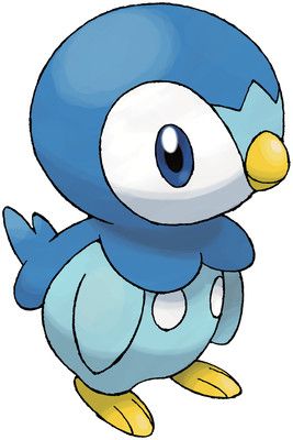 Cute piplup penguin character model from Pokemon Game