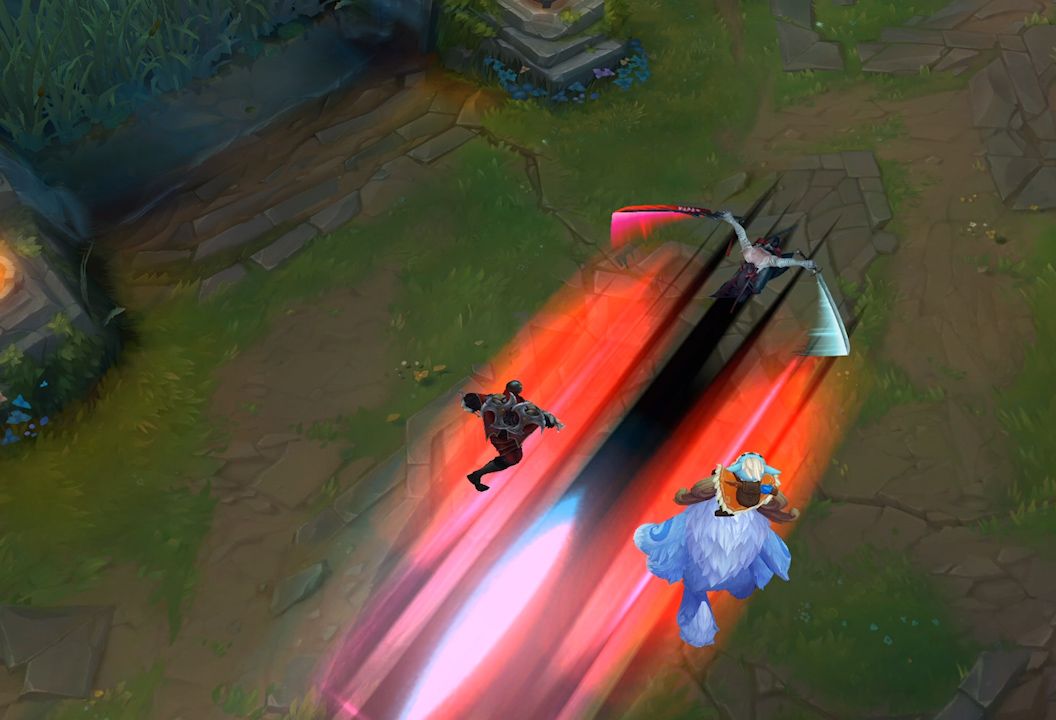 Starting Yone Combo with Fate Sealed Ultimate Ability Charging through Other League of Legends Champions