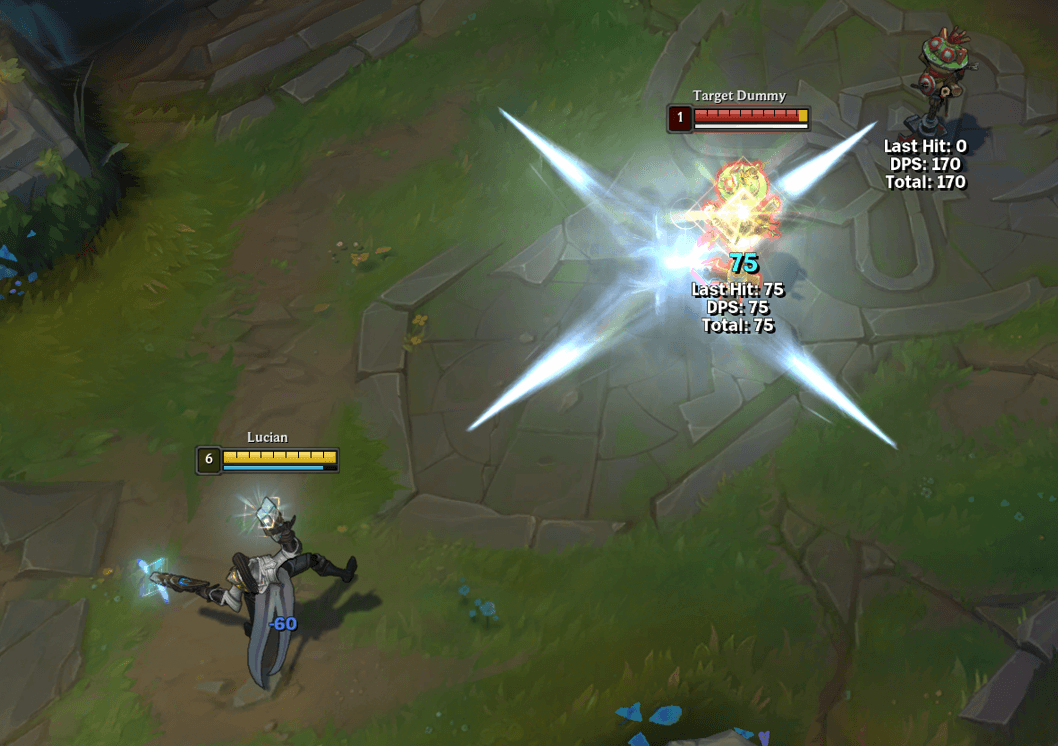 Ardent Blaze reveals enemies with its blinding light in Lucian guide