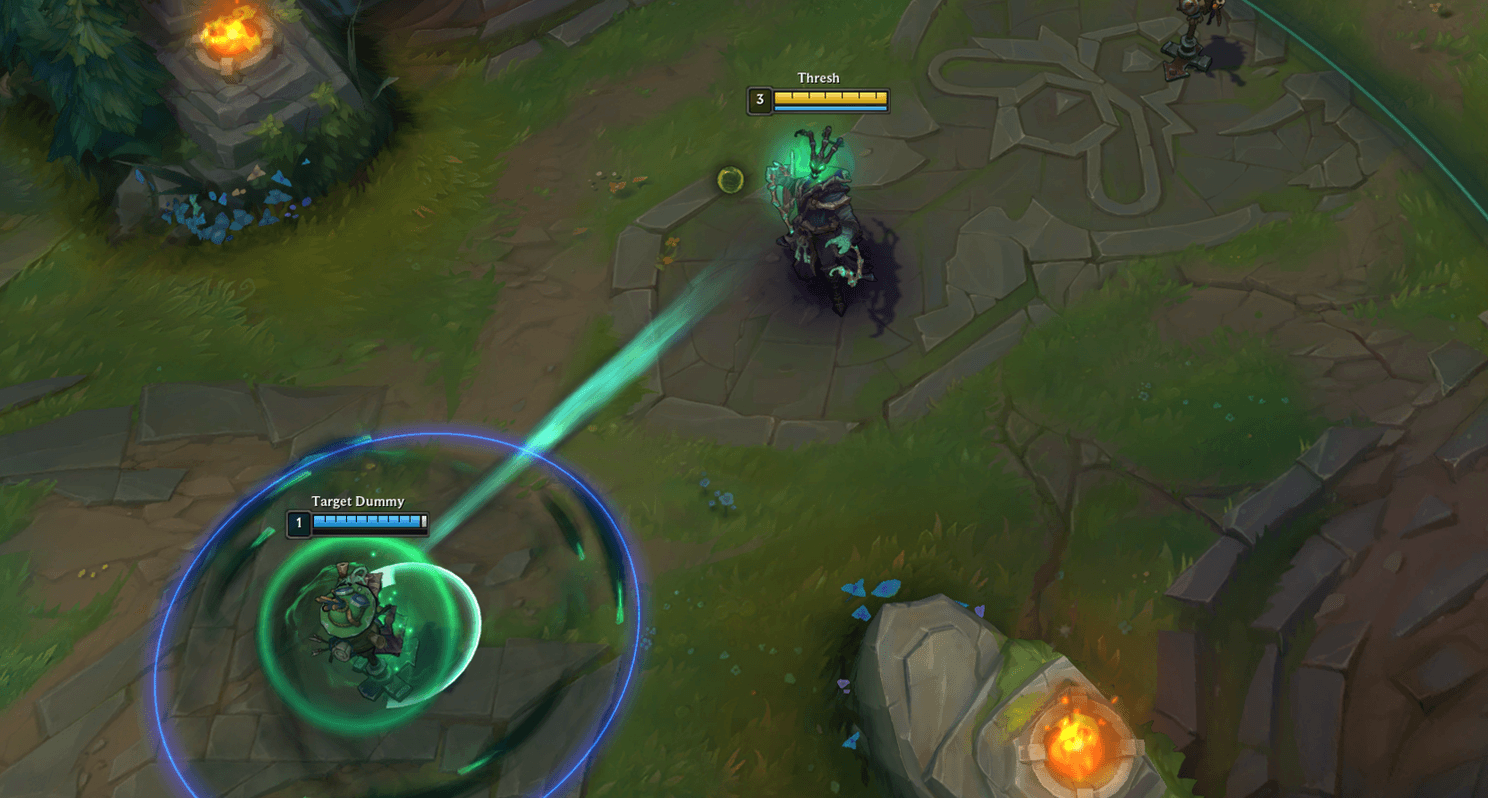 Shielding ally as support thresh