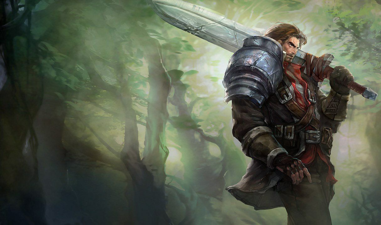 Great Garen Skin in the Forest with a Fantasy Vibe