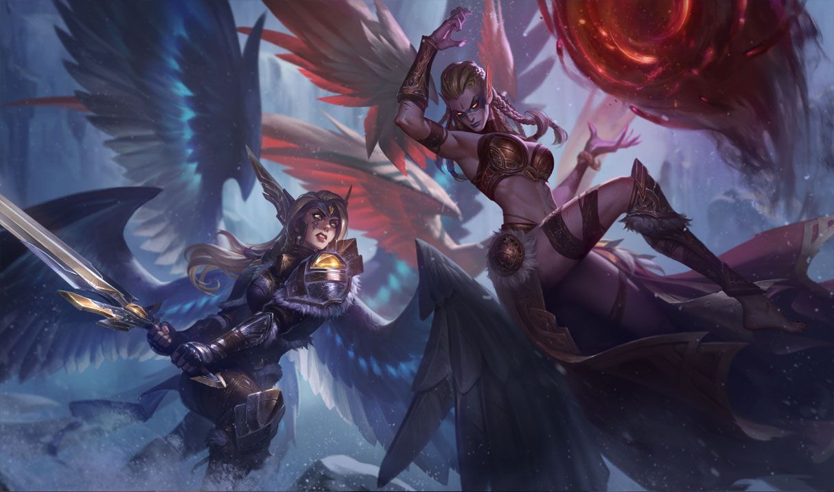 Battling in the Sky with an Ancient Greek Themed Skin for Morgana