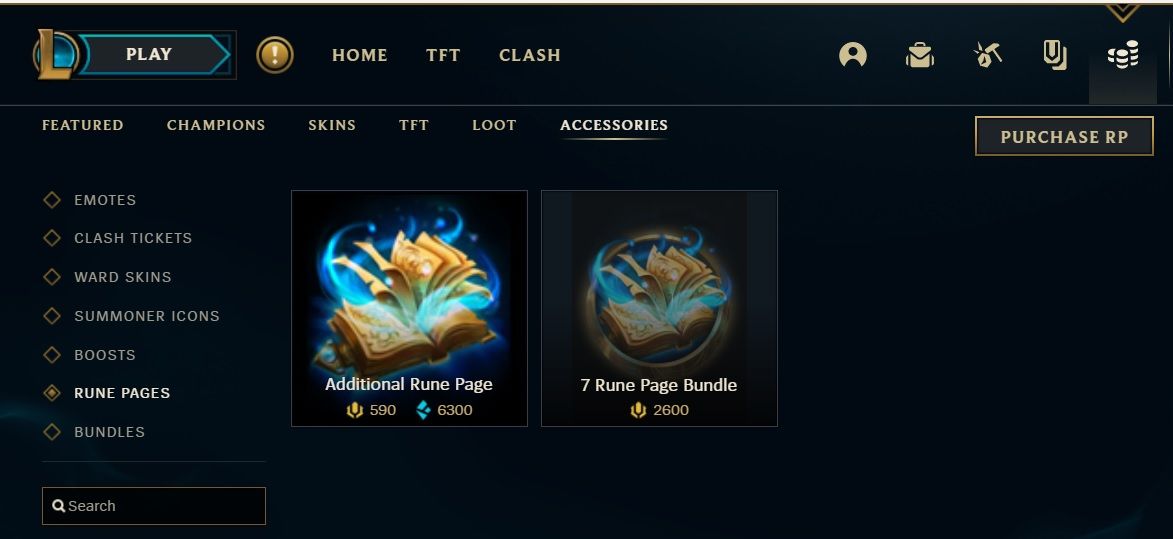 Obtaining more rune pages in League of Legends