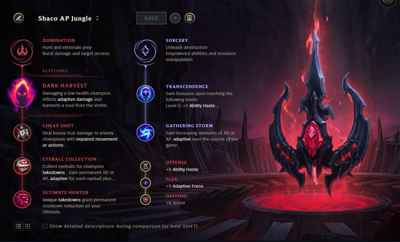 AP Shaco Runes for Junglers