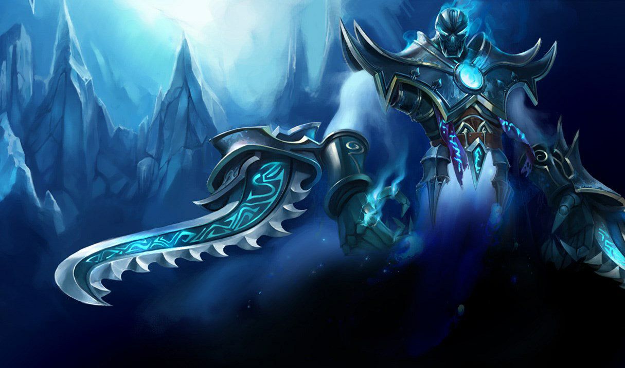 Frozen Nocturne Glaring at the Player in front of Icy Mountains