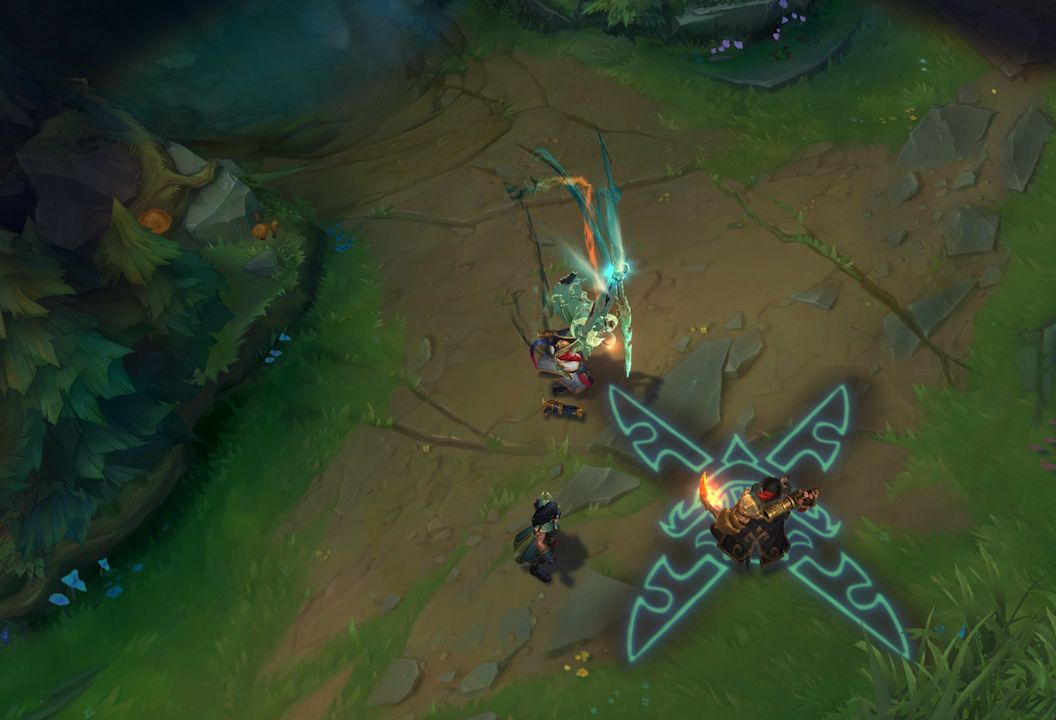 Ultimate ability being used to immediately execute one of Pyke's enemies