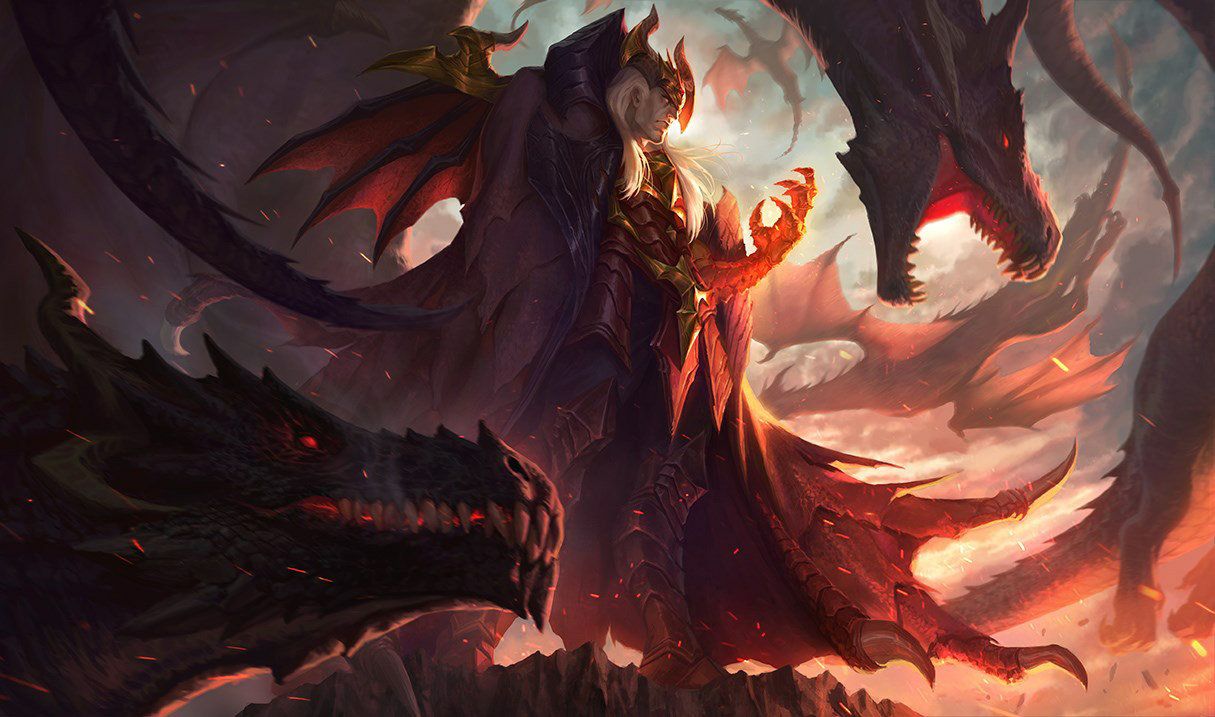 Swain with his dragons