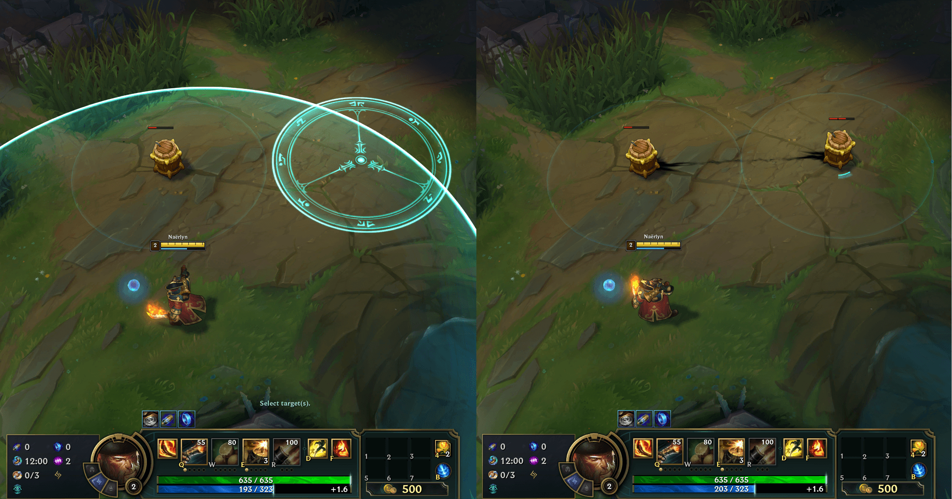 Barrels are connected even outside of range