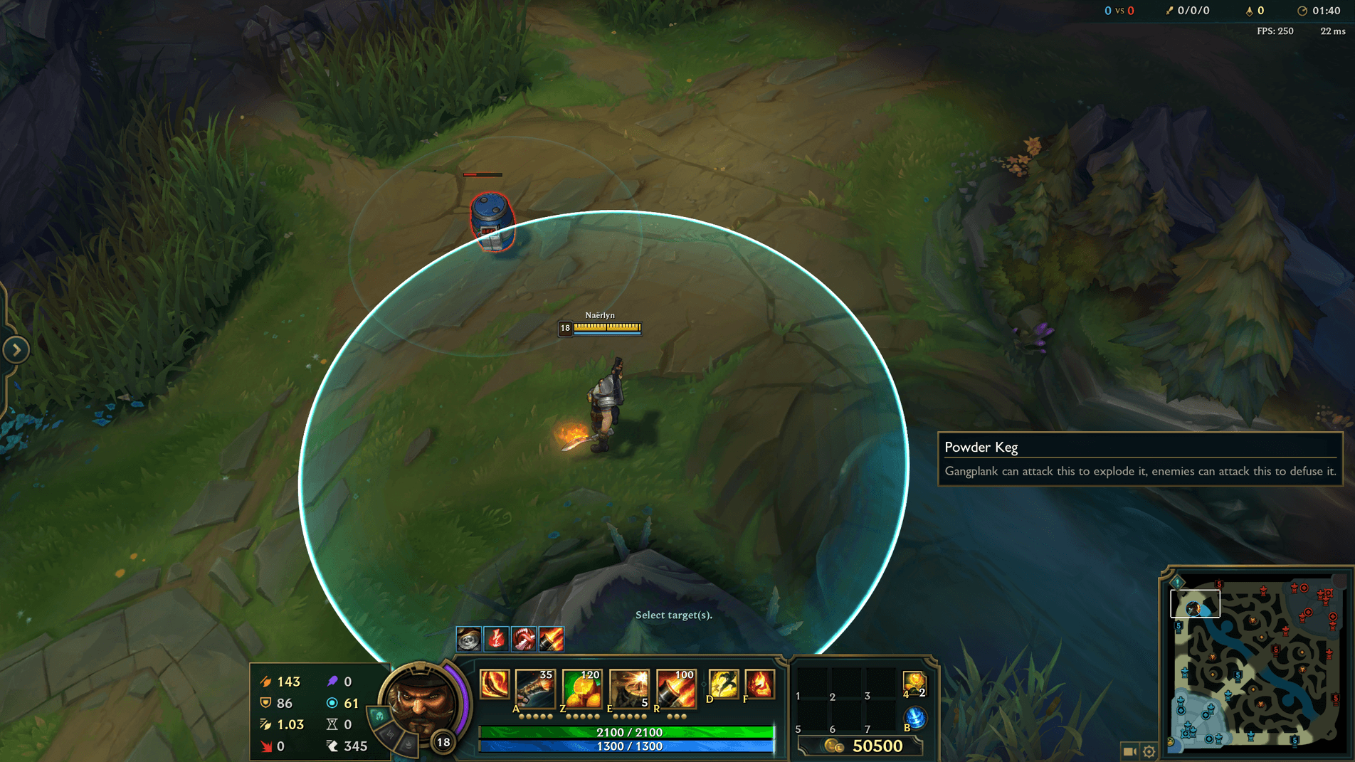 Max Q range indicator to ensure he can detonate his ability