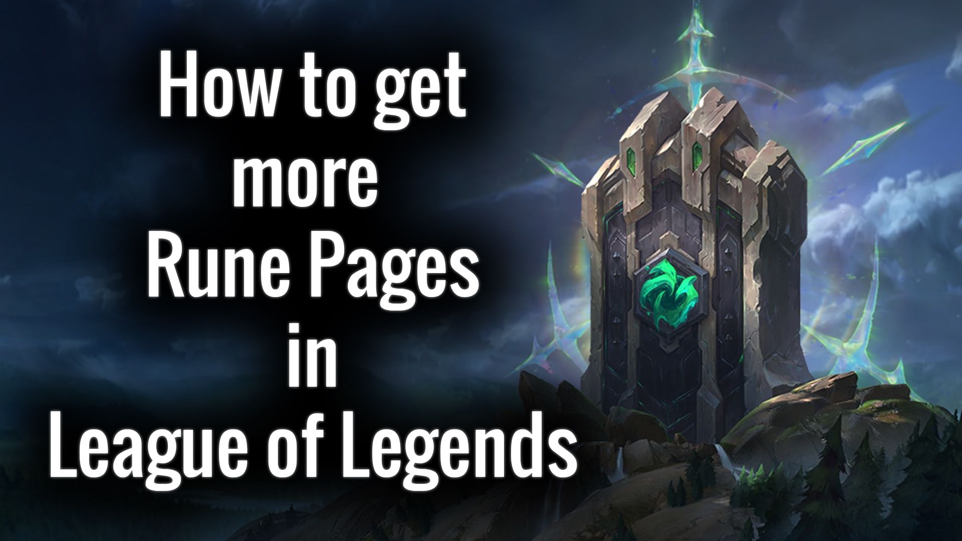 Getting more rune pages in League of Legends
