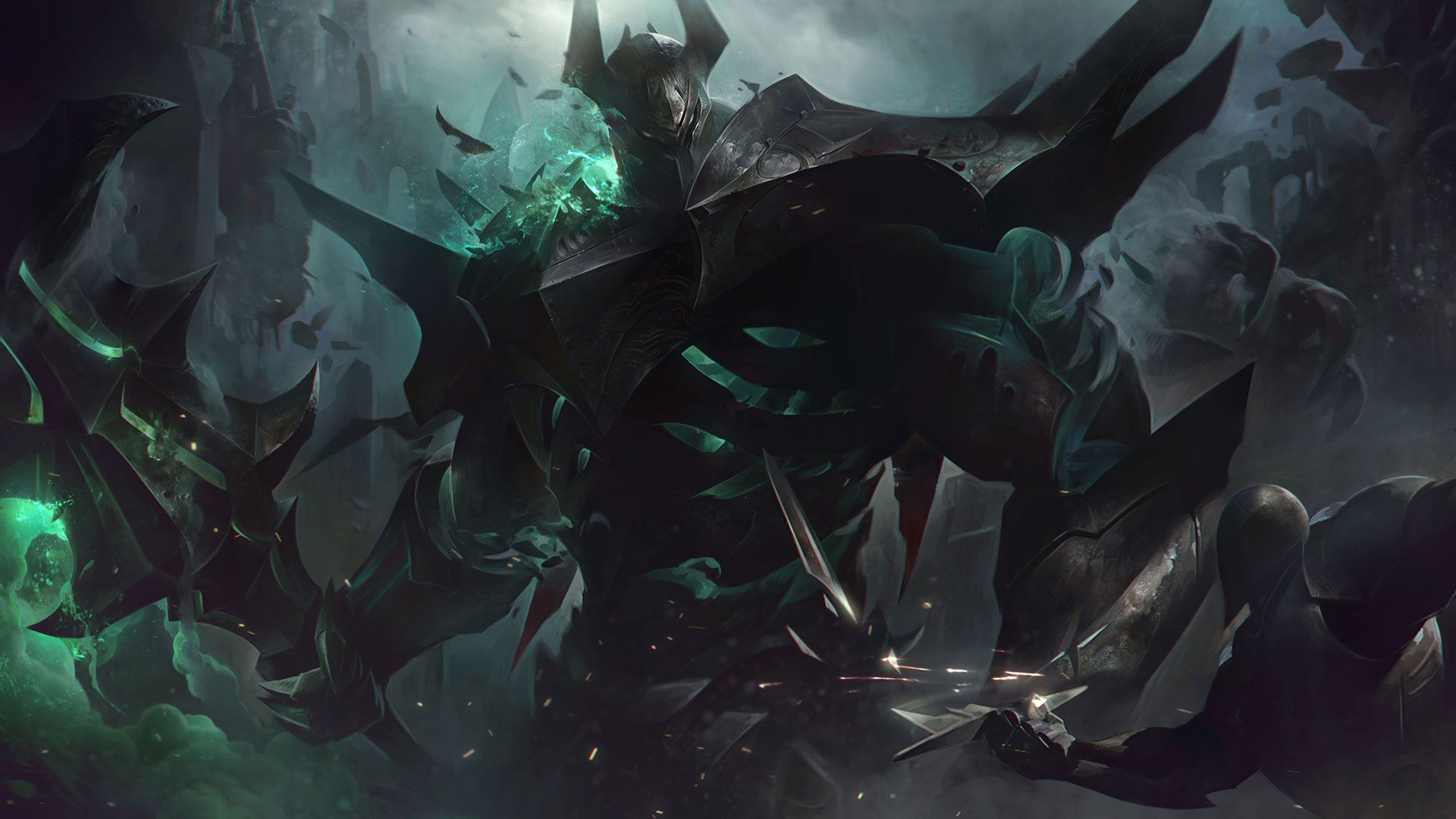 In Black Armor with a Glowing Green Mace, Mordekaiser Rework Revealed