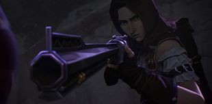 Caitlyn จาก Arcane เล็งปืนไรเฟิล